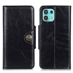 Leather Case Stands Flip Cover Holder M12L for Motorola Moto Edge 20 Lite 5G Black