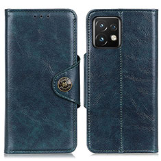 Leather Case Stands Flip Cover Holder M12L for Motorola Moto Edge 40 Pro 5G Blue