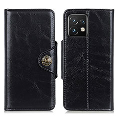 Leather Case Stands Flip Cover Holder M12L for Motorola Moto X40 5G Black