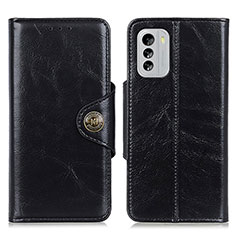 Leather Case Stands Flip Cover Holder M12L for Nokia G60 5G Black