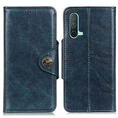 Leather Case Stands Flip Cover Holder M12L for OnePlus Nord CE 5G Blue