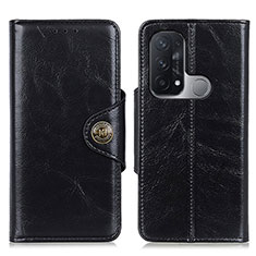 Leather Case Stands Flip Cover Holder M12L for Oppo Reno5 A Black