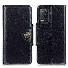 Leather Case Stands Flip Cover Holder M12L for Realme Q3i 5G Black