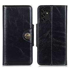 Leather Case Stands Flip Cover Holder M12L for Samsung Galaxy A13 4G Black