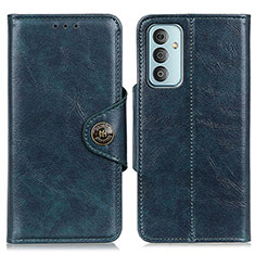 Leather Case Stands Flip Cover Holder M12L for Samsung Galaxy F23 5G Blue