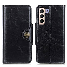 Leather Case Stands Flip Cover Holder M12L for Samsung Galaxy S21 5G Black