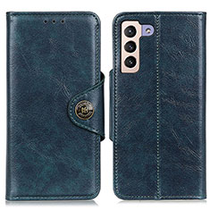 Leather Case Stands Flip Cover Holder M12L for Samsung Galaxy S22 5G Blue