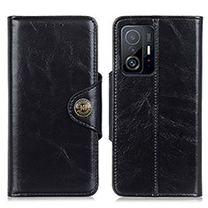 Leather Case Stands Flip Cover Holder M12L for Xiaomi Mi 11T 5G Black