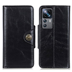 Leather Case Stands Flip Cover Holder M12L for Xiaomi Mi 12T 5G Black