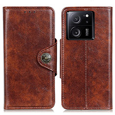 Leather Case Stands Flip Cover Holder M12L for Xiaomi Mi 13T 5G Brown