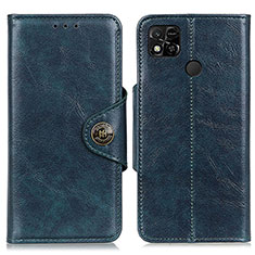Leather Case Stands Flip Cover Holder M12L for Xiaomi POCO C3 Blue