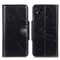 Leather Case Stands Flip Cover Holder M12L for Xiaomi POCO C31 Black