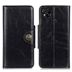 Leather Case Stands Flip Cover Holder M12L for Xiaomi Redmi 9C Black