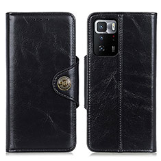 Leather Case Stands Flip Cover Holder M12L for Xiaomi Redmi Note 10 Pro 5G Black