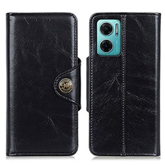 Leather Case Stands Flip Cover Holder M12L for Xiaomi Redmi Note 11E 5G Black