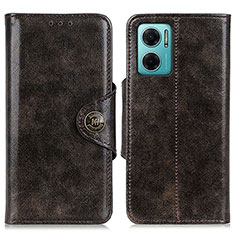 Leather Case Stands Flip Cover Holder M12L for Xiaomi Redmi Note 11E 5G Bronze