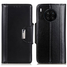 Leather Case Stands Flip Cover Holder M13L for Huawei Nova 8i Black
