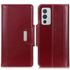 Leather Case Stands Flip Cover Holder M13L for OnePlus 9RT 5G Red