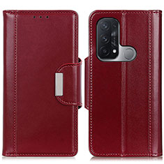 Leather Case Stands Flip Cover Holder M13L for Oppo Reno5 A Red