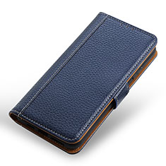 Leather Case Stands Flip Cover Holder M13L for Realme V11 5G Blue