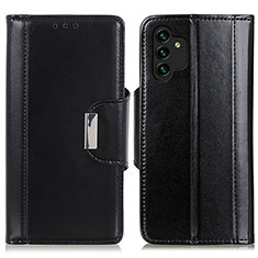 Leather Case Stands Flip Cover Holder M13L for Samsung Galaxy A04s Black