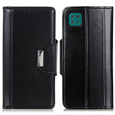 Leather Case Stands Flip Cover Holder M13L for Samsung Galaxy F42 5G Black