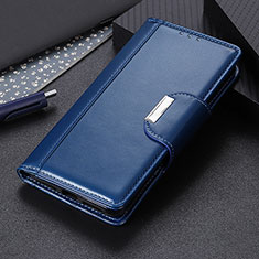 Leather Case Stands Flip Cover Holder M13L for Samsung Galaxy M62 4G Blue