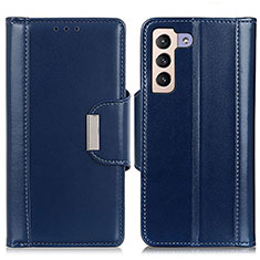 Leather Case Stands Flip Cover Holder M13L for Samsung Galaxy S23 5G Blue