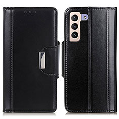 Leather Case Stands Flip Cover Holder M13L for Samsung Galaxy S24 5G Black