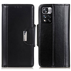 Leather Case Stands Flip Cover Holder M13L for Xiaomi Mi 11i 5G (2022) Black