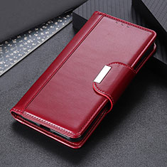 Leather Case Stands Flip Cover Holder M14L for Huawei Honor 10X Lite Red