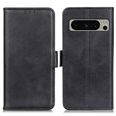 Leather Case Stands Flip Cover Holder M15L for Google Pixel 8 Pro 5G Black