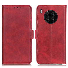 Leather Case Stands Flip Cover Holder M15L for Huawei Honor 50 Lite Red