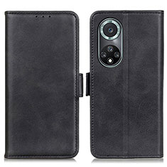 Leather Case Stands Flip Cover Holder M15L for Huawei Honor 50 Pro 5G Black