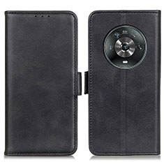 Leather Case Stands Flip Cover Holder M15L for Huawei Honor Magic4 5G Black