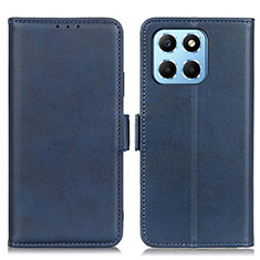 Leather Case Stands Flip Cover Holder M15L for Huawei Honor X6 5G Blue