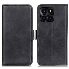 Leather Case Stands Flip Cover Holder M15L for Huawei Honor X6a Black