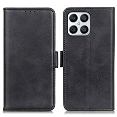 Leather Case Stands Flip Cover Holder M15L for Huawei Honor X8 4G Black