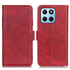 Leather Case Stands Flip Cover Holder M15L for Huawei Honor X8a 5G Red