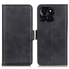Leather Case Stands Flip Cover Holder M15L for Huawei Honor X8b Black