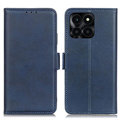 Leather Case Stands Flip Cover Holder M15L for Huawei Honor X8b Blue