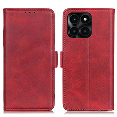 Leather Case Stands Flip Cover Holder M15L for Huawei Honor X8b Red