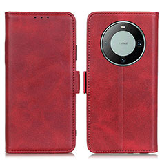 Leather Case Stands Flip Cover Holder M15L for Huawei Mate 60 Red