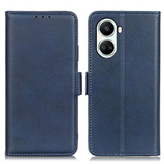 Leather Case Stands Flip Cover Holder M15L for Huawei Nova 10 SE Blue