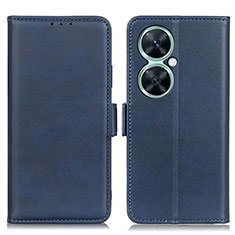 Leather Case Stands Flip Cover Holder M15L for Huawei Nova 11i Blue