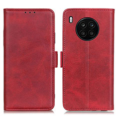 Leather Case Stands Flip Cover Holder M15L for Huawei Nova 8i Red