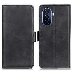 Leather Case Stands Flip Cover Holder M15L for Huawei Nova Y70 Black