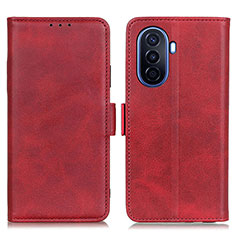 Leather Case Stands Flip Cover Holder M15L for Huawei Nova Y70 Plus Red