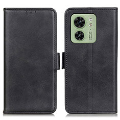 Leather Case Stands Flip Cover Holder M15L for Motorola Moto Edge (2023) 5G Black