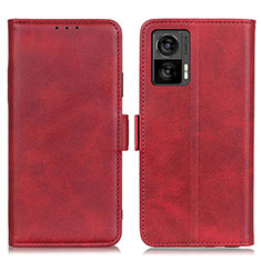 Leather Case Stands Flip Cover Holder M15L for Motorola Moto Edge 30 Neo 5G Red